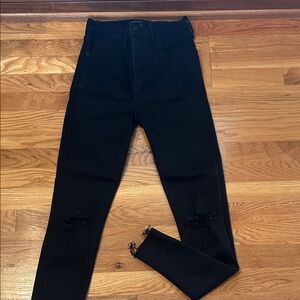 Abercrombie & Fitch Women's Black High Rise Jeans